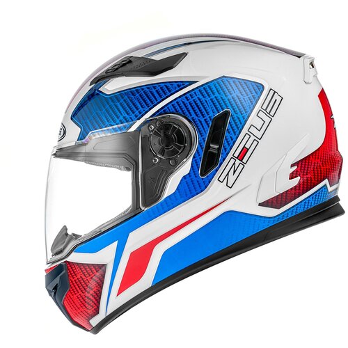 фото Zeus шлем интеграл zs-813a термопластик, глянец, синий/белый zeus helmet