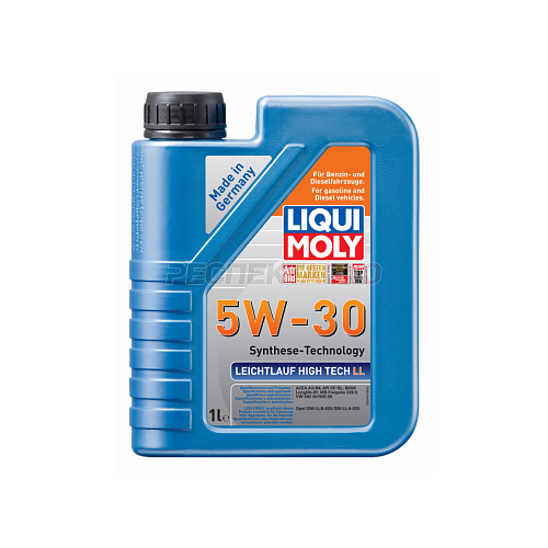 фото Масло моторное синтетическое liqui moly leichtlauf high tech ll 5w30 1л