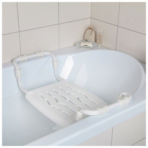 фото Раздвижное сиденье в ванну, белый, 64 х 29 х 14 см вселенная порядка