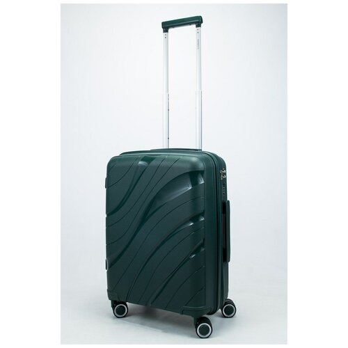 фото Sweetbags чемодан маленький pp sweetbags (волны) с расширением темно-зеленый s малый (ручная кладь) тёмно-зелёный