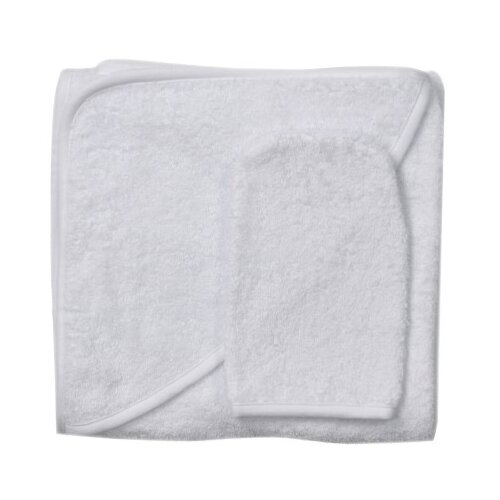 фото Forest kids полотенце с рукавичкой банное 100х100 см белый