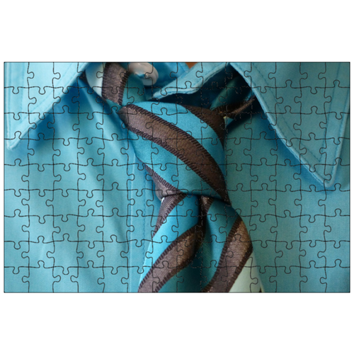 фото Магнитный пазл 27x18см."галстук, галстук узел, рубашка" на холодильник lotsprints