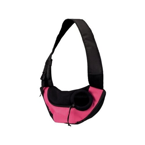 фото Trixie слинг-переноска sling, 50 ? 25 ? 18 см, розовый/чёрный , 0,320 кг noname