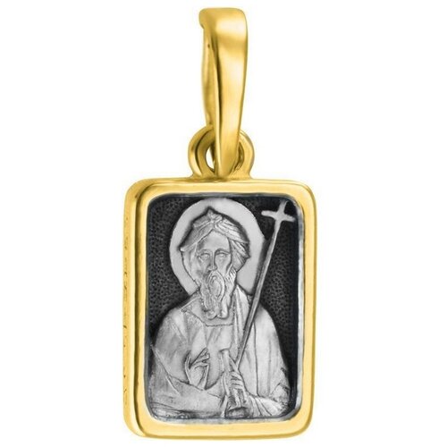 фото София подвеска образ святой апостол андрей первозванный из серебра с позолотой 660