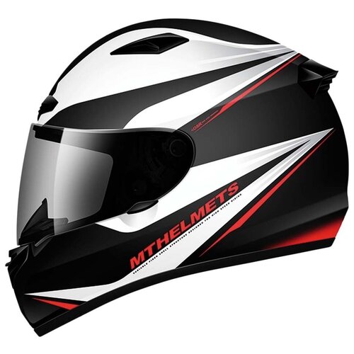 фото Шлем mt matrix incisor (m, gloss black white red) mt helmets