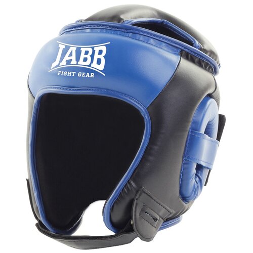 фото Шлем боксерский (искусственная кожа) jabb je-2093(p) черный/синий l