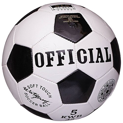 фото Мяч футбольный abtoys футбольный, 23 см, черно-белый (zy1223485)