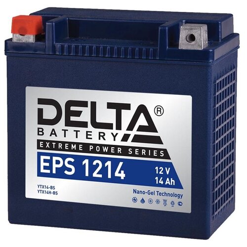 фото Мото аккумулятор delta battery eps 1214 14 а·ч
