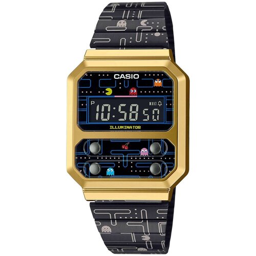 фото Японские наручные часы casio vintage a100wepc-1ber с хронографом