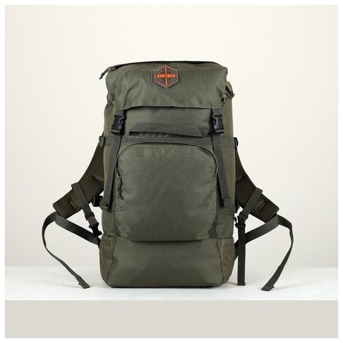 фото Huntsman рюкзак туристический, отдел на молнии, 3 наружных кармана, цвет зелёный