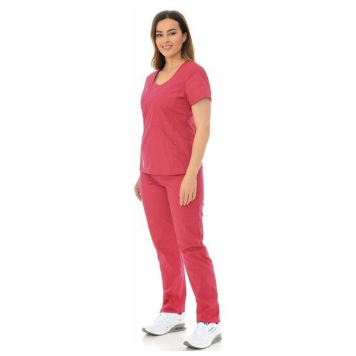 фото Костюм медицинский женский "киса" 124.1.33 (42/вишня/тиси люкс) medicalwear