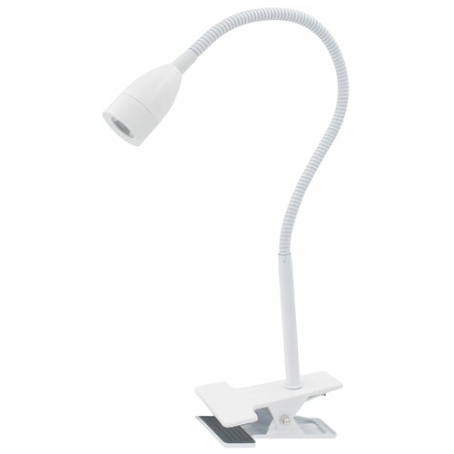 фото Рабочая лампа настольная светодиодная inspire «gao» на клипсе, цвет белый
