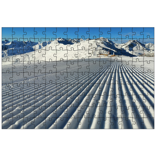 фото Магнитный пазл 27x18см."серфаус- фисс- ладис, снег, горные лыжи" на холодильник lotsprints