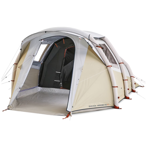 фото Палатка надувная для кемпинга 4-местная - 1 комната air seconds 4.1 f&b quechua x decathlon