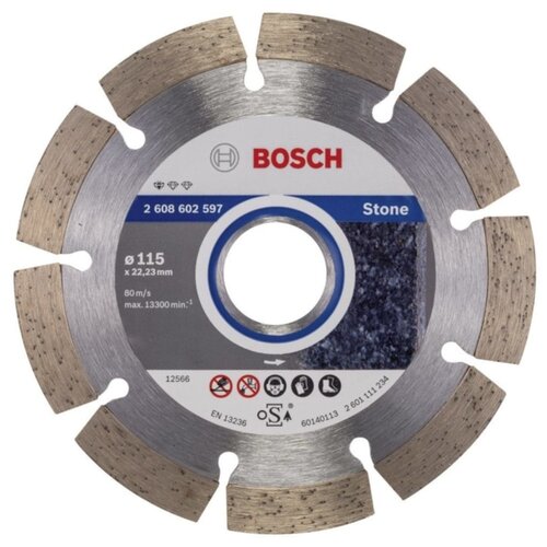 фото Диск алмазный отрезной bosch standard for stone 2608602597, 115 мм 1 шт.