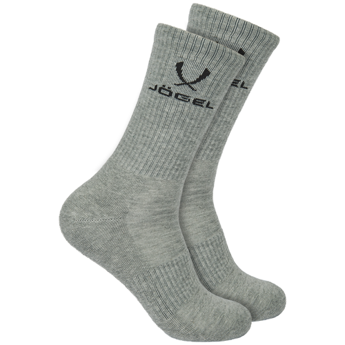 фото Носки высокие jögel essential high cushioned socks je4so0421.mg, меланжевый, 2 пары - 35-38 jogel