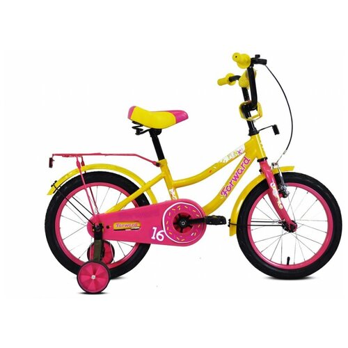 фото Велосипед forward funky 16" (2020)(желто-фиолетовый)