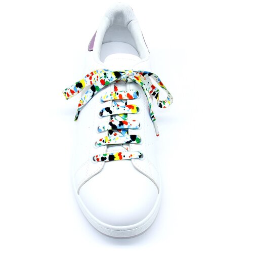 фото Цветные шнурки для обуви, цветные брызги, длиной 120 см нет бренда