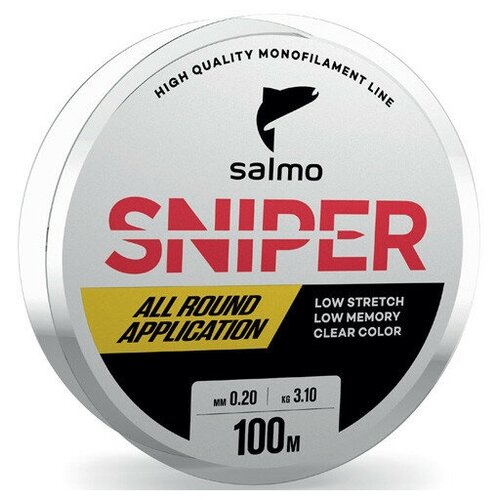 фото Леска монофильная salmo "sniper clear" 100/027
