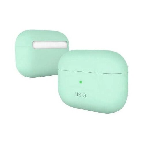 фото Чехол uniq lino для airpods pro | жидкий силикон мята