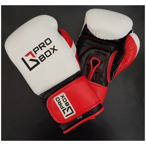 фото Боксерские перчатки «prospect boxing» 16 oz бело-красные