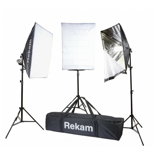 Фото - Rekam CL-465-FL3-SB Kit Комплект флуоресцентных осветителей комплект стойка со штангой rekam bs3 244 3 kit