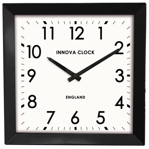 фото Innova часы w09650, квадратные металлические, размер 29*29 см, цвет черный (12/144)