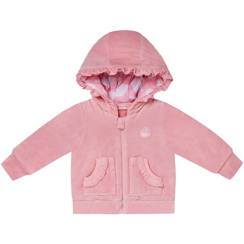 фото Куртка велюровая для девочки diva kids, 0,5 - 3 лет, 74 - 98 см, розовая, утепленная, с капюшоном, на молнии/ верхняя одежда для малышей/ куртка утепленная для малышей/ куртка утепленная для девочки/ куртка велюровая утепленная для малышей
