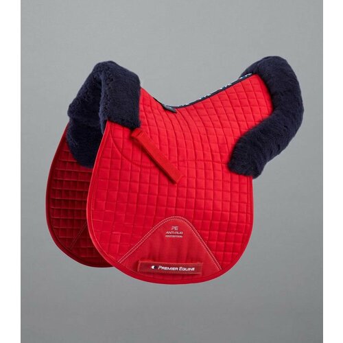 фото Вальтрап для лошади из мериносовой шерсти merino wool saddle pad - gp/jump numnah (красный) нет бренда