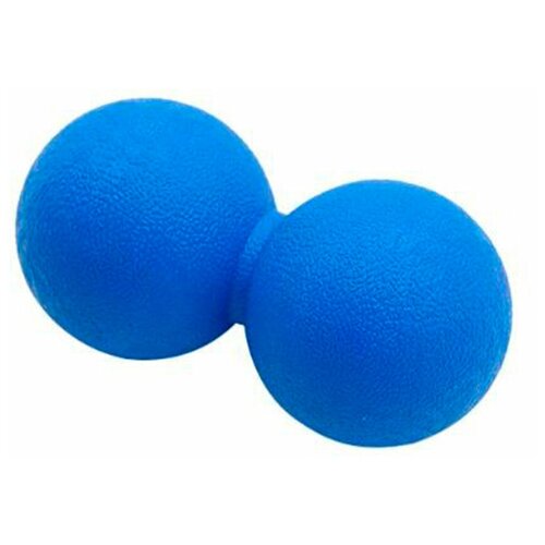 фото Массажный мяч для фитнеса, йоги и пилатеса, сдвоенный, синий, 11,5 см icon