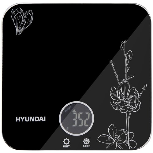 фото Весы кухонные электронные hyundai hys-kg421, 5 кг, черный