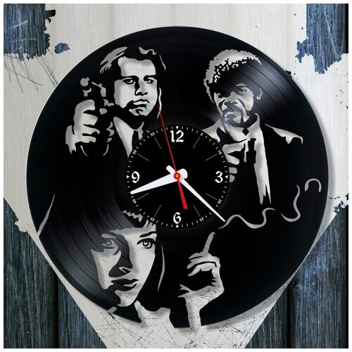 фото Криминальное чтиво — часы из виниловой пластинки (c) vinyllab
