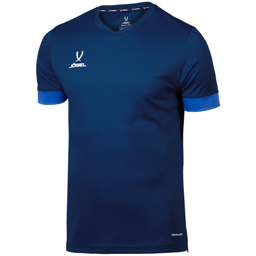фото Футболка игровая jögel division performdry union jersey, темно-синий/синий/белый размер s jogel
