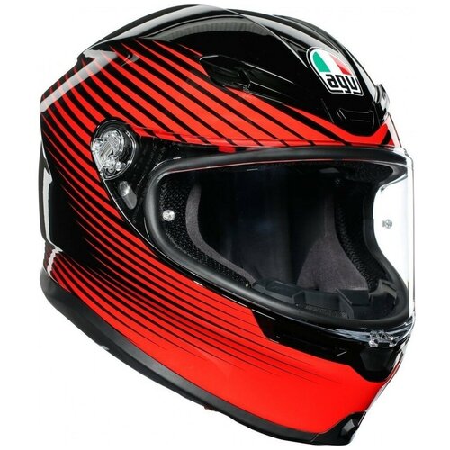 фото Agv шлем agv k-6 multi rush black/red