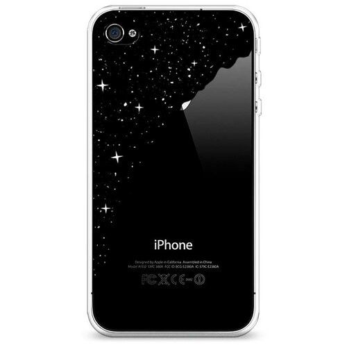 фото Силиконовый чехол "скалолаз в космосе" на apple iphone 4/4s / айфон 4/4s case place