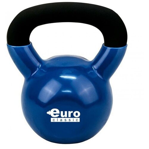 фото Гиря для кроссфита чугунная обрезиненная euro-classic 16 кг euro classic