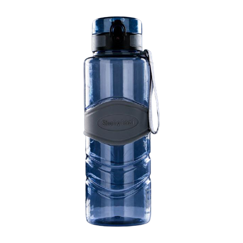 фото Бутылка для воды 1350 мл, с резиновой вставкой ромбик, на браслете, микс, 8.5х27 см 2770365 yandex market