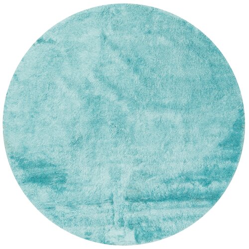 фото Бирюзовый коврик для ванной confetti bath miami 3533 glass green круг (150*150 см)