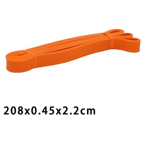 фото Эспандер резиновая петля для фитнеса оранжевая, 11,3-22,6 кг долспорт