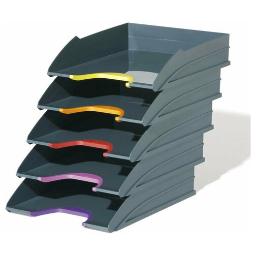фото Durable набор лотков durable varicolor пластик серый 5шт 7705-57