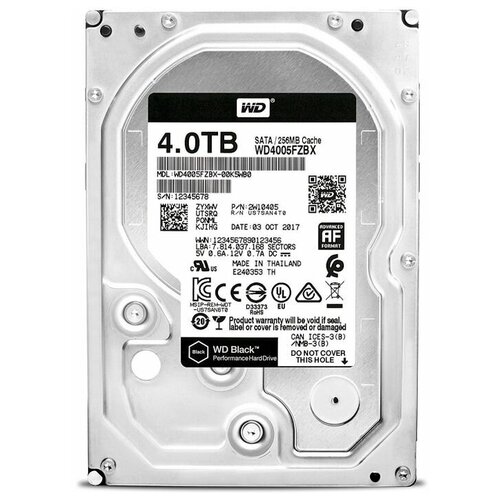 фото Жесткий диск 4tb wd black wd4005fzbx sata- iii western digital