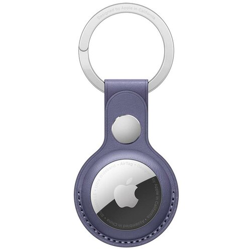 фото Брелок- подвеска для airtag leather key ring wisteria apple