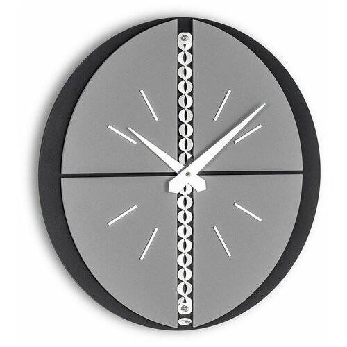 фото Интерьерные настенные часы. модель galatea. цвет черный/серый incantesimo design
