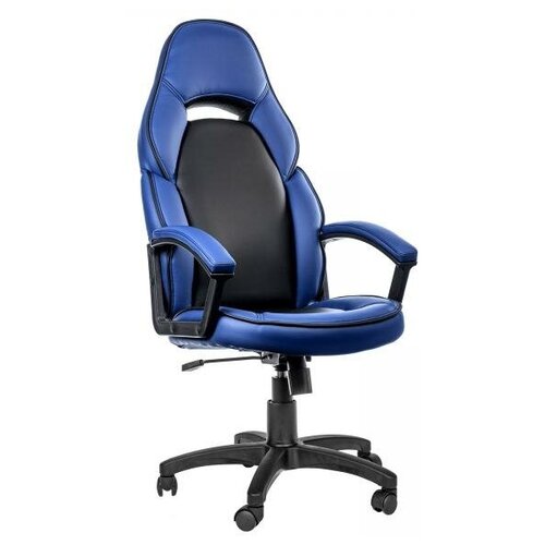 фото Компьютерное кресло racer сине-черный офисное роскресла