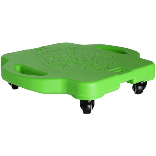 фото Четырехколесный самокат скейтборд для детей и взрослых 43x40х11 см, зелёный цвет solmax