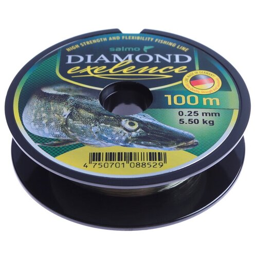 фото Леска монофильная salmo diamond exelence 100 м, 0,25 мм