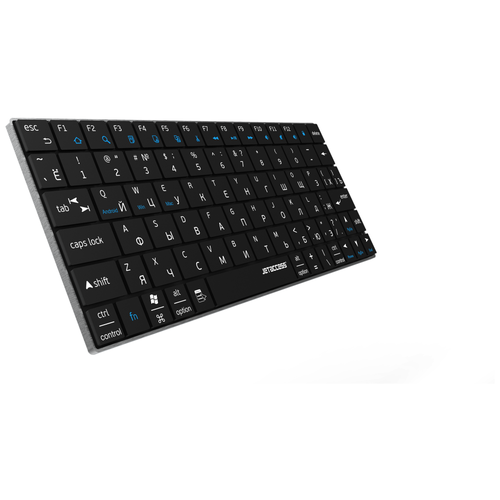 фото Ультракомпактная bluetooth-клавиатура с аккумулятором slim line k7 bt черный jet.a