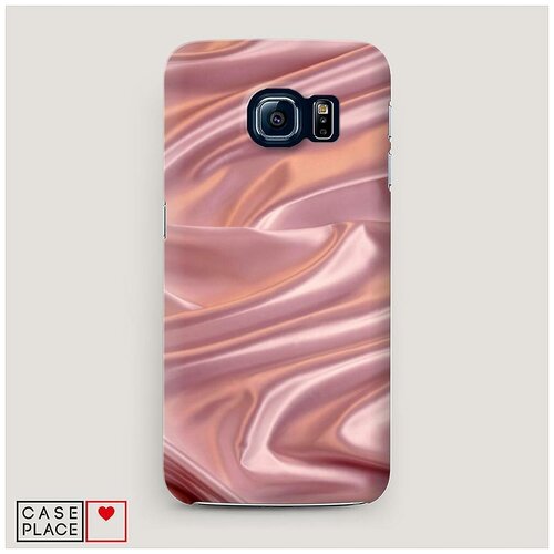 фото Чехол пластиковый samsung galaxy s7 edge текстура розовый шелк case place