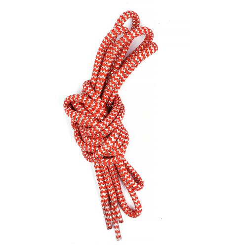 фото Шнурки круглые, с наполнителем, 5 мм, 100 см, цвет: красный-серебро, елка (10 комплектов) китай
