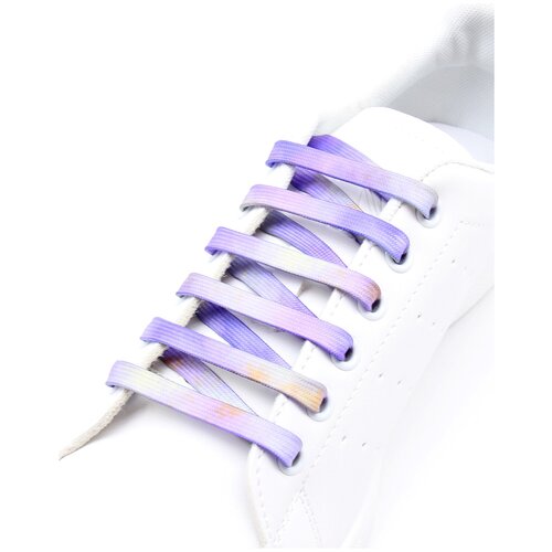 фото Разноцветные шнурки для обуви, фиолетовые, 120 см нет бренда